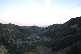 View of ocean from Malibu Canyons